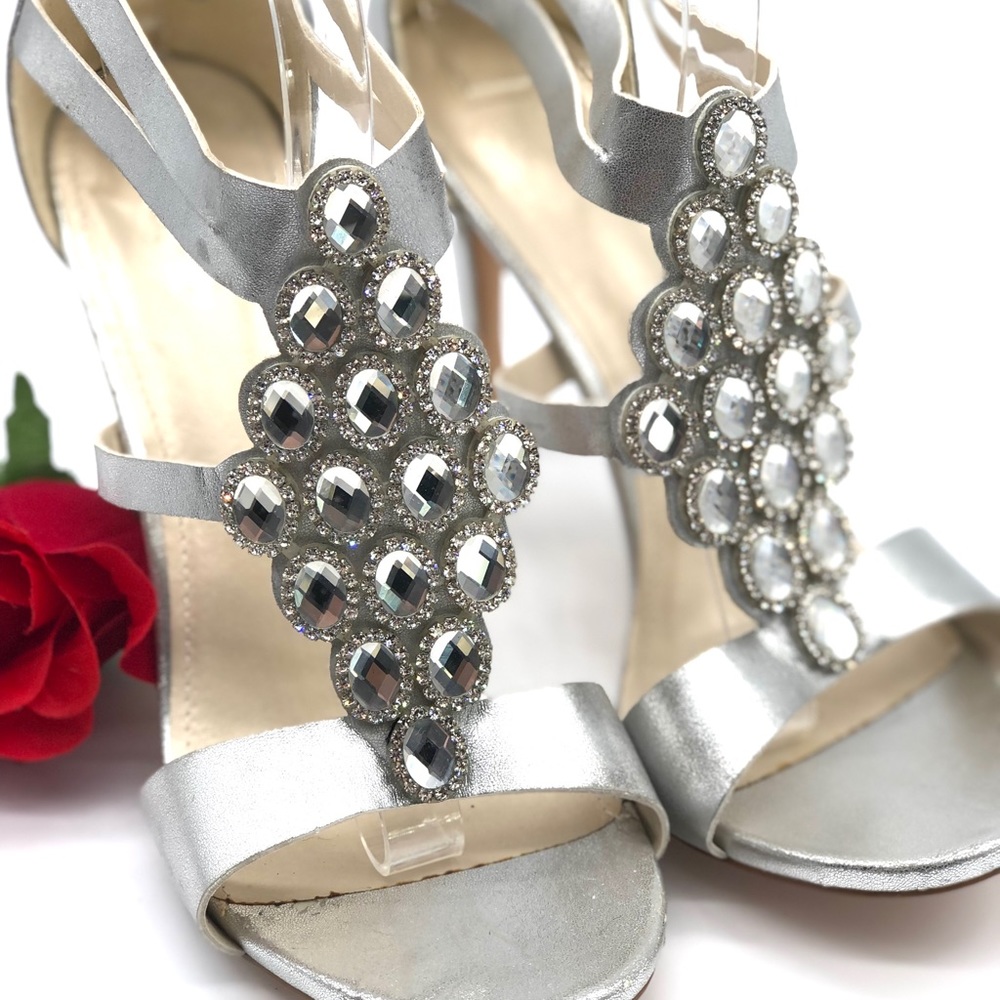 David’s Bridal Glamorous Bangie Bridal Heels size 11 - Picture 2 of 16